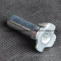 Blue Zinc Plated Furniture Four Prongs Tee Nut (CZ054)